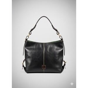 Dooney & Bourke Florentine Leather Twist Sac Shoulder Bag Natural Handbag